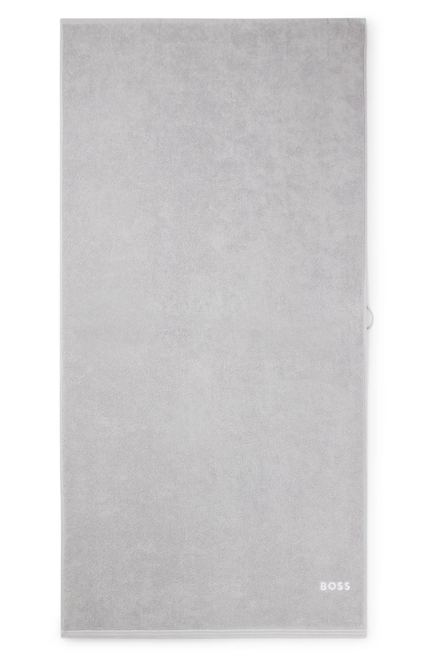 Cotton hand towel with contrast embroidered logo