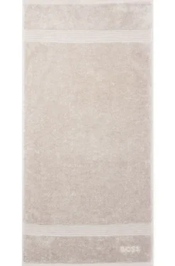 Cotton hand towel with embroidered logo