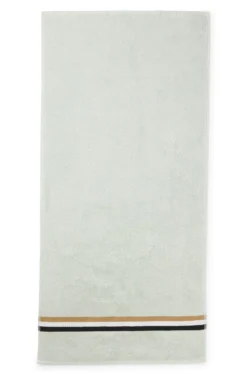 Cotton hand towel with signature stripe