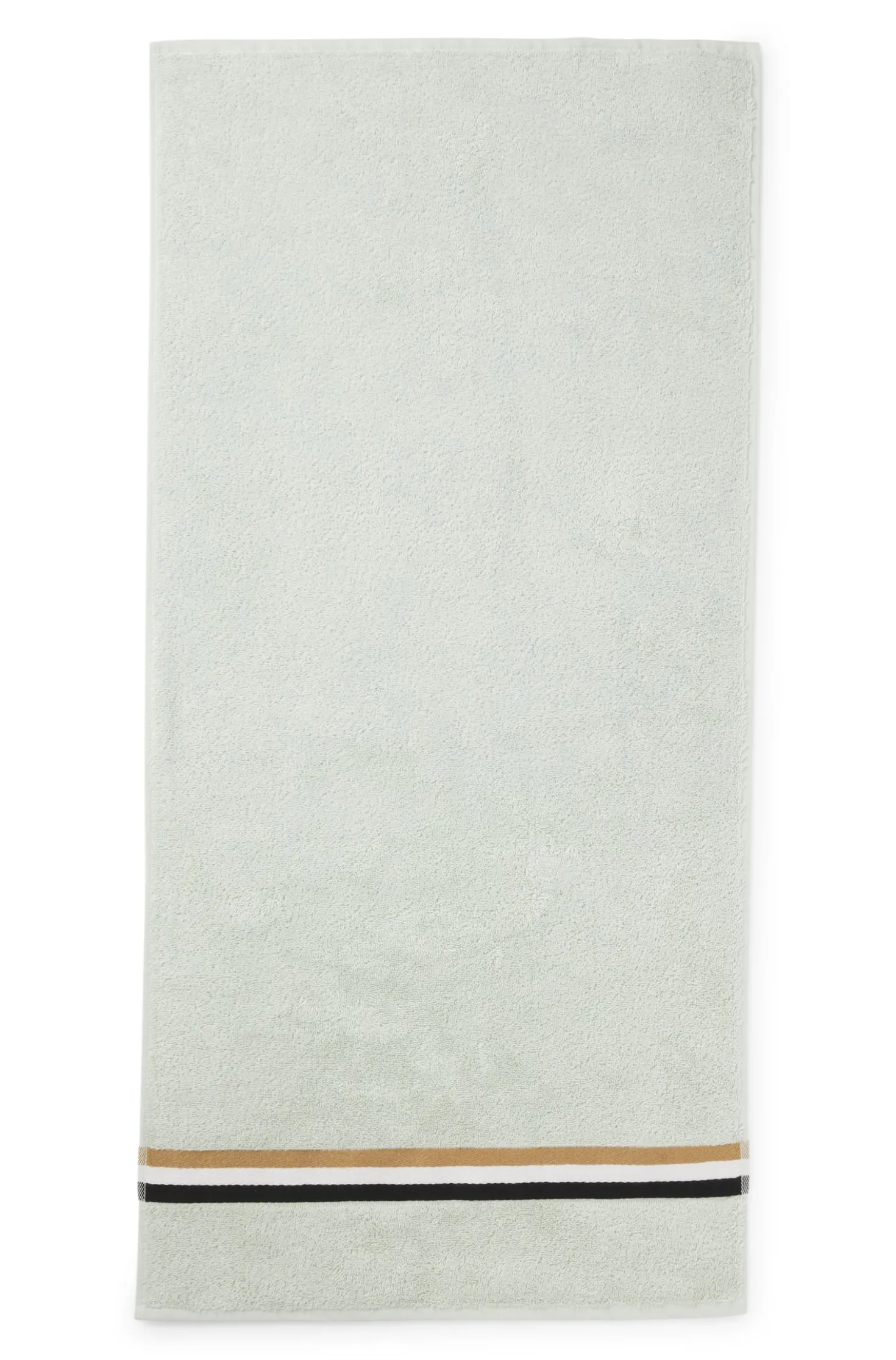 Cotton hand towel with signature stripe