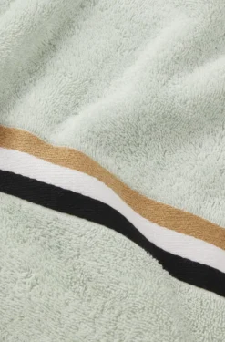 Cotton hand towel with signature stripe