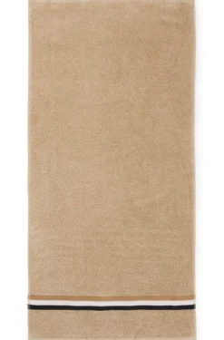 Cotton hand towel with signature stripe