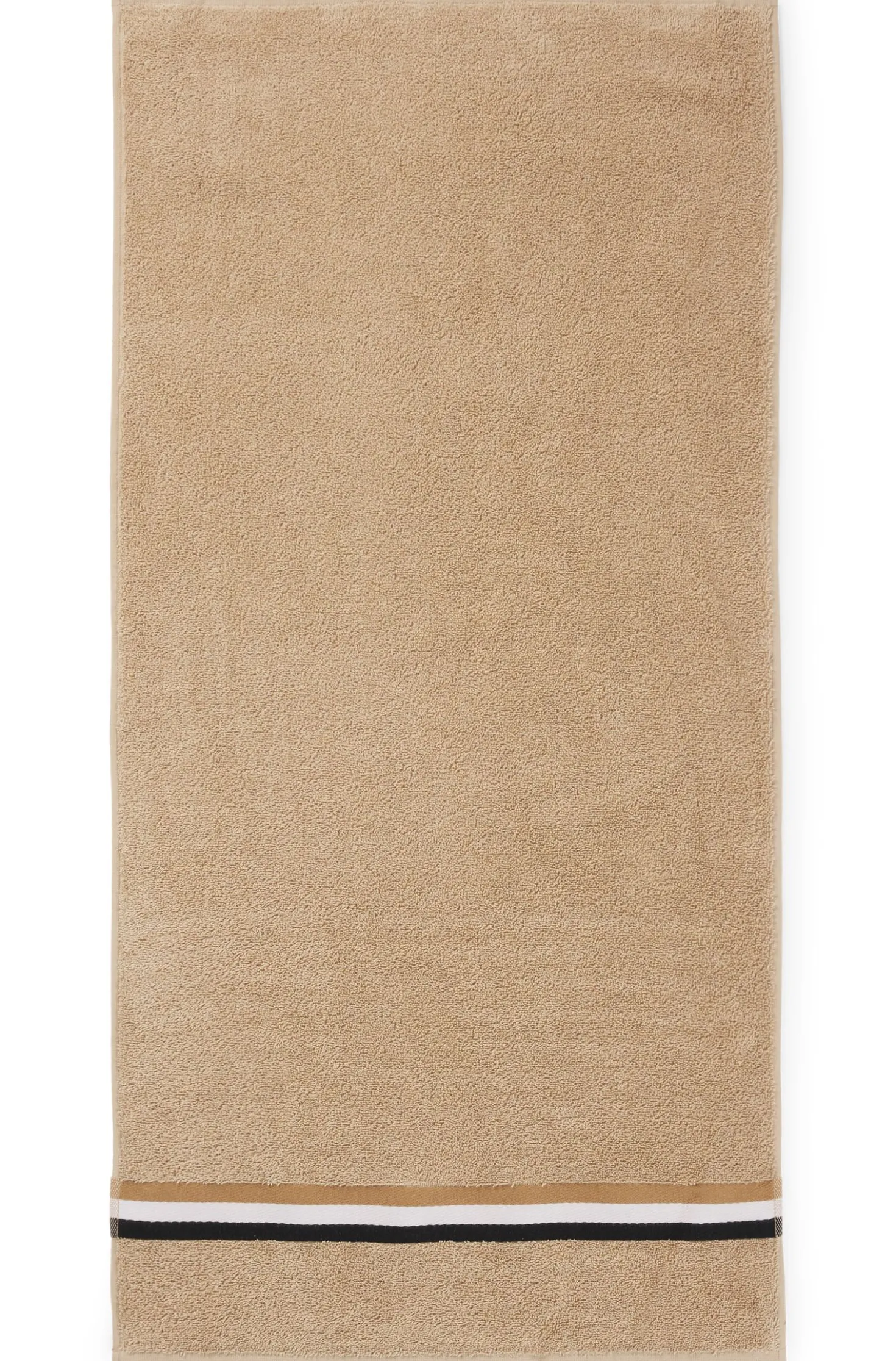 Cotton hand towel with signature stripe
