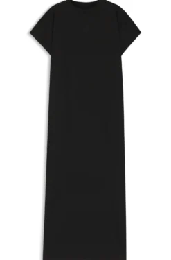 Cotton-jersey T-shirt dress with Happy HUGO logo