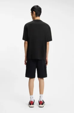 Cotton-jersey T-shirt with biker-inspired artwork