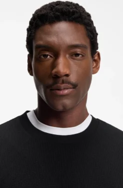 Cotton-jersey T-shirt with crew neck