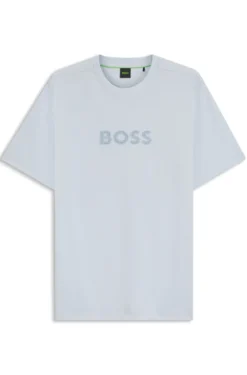 Cotton-jersey T-shirt with golf-inspired logo