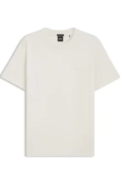 Cotton-jersey T-shirt with logo detail