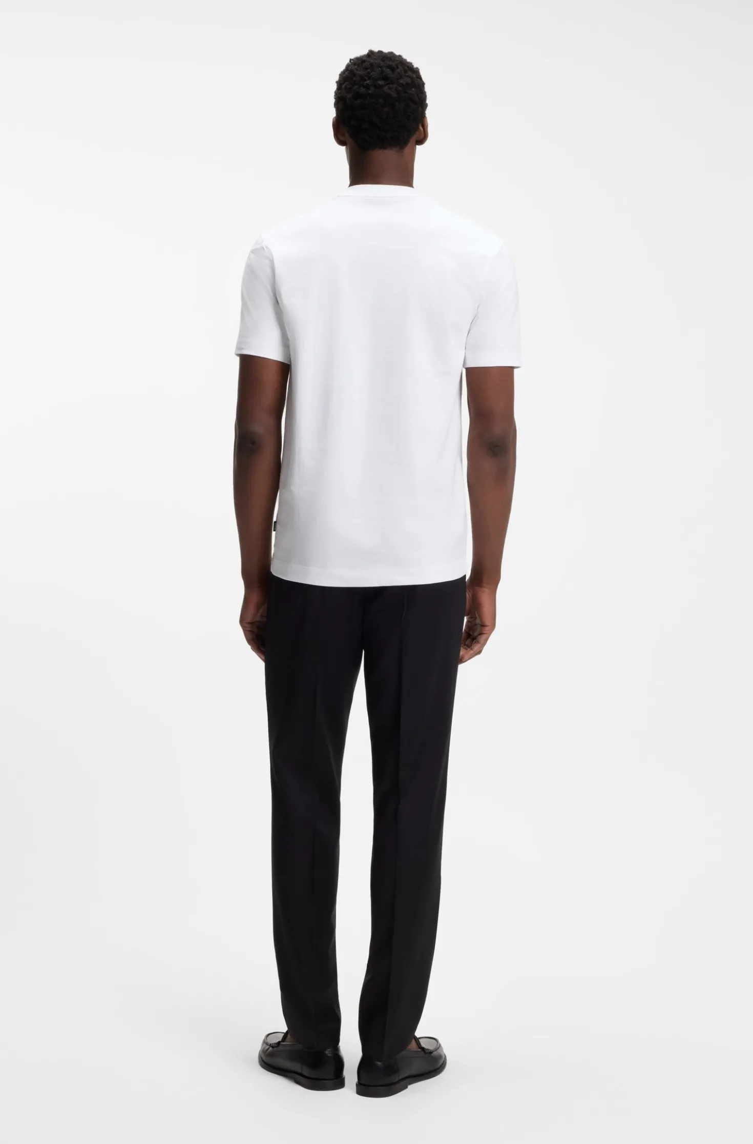 Cotton-jersey T-shirt with logo detail