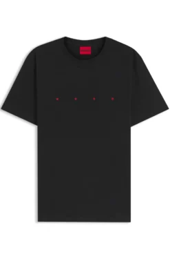 Cotton-jersey T-shirt with logo detail