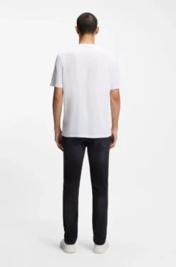 Cotton-jersey T-shirt with logo print