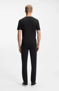 Cotton-jersey T-shirt with logo patch