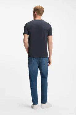 Cotton-jersey T-shirt with logo patch