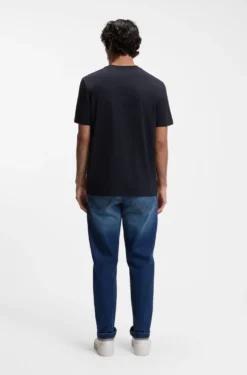Cotton-jersey T-shirt with logo artwork
