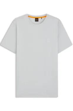 Cotton-jersey T-shirt with logo patch