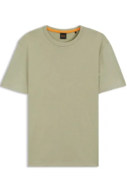 Cotton-jersey T-shirt with logo detail