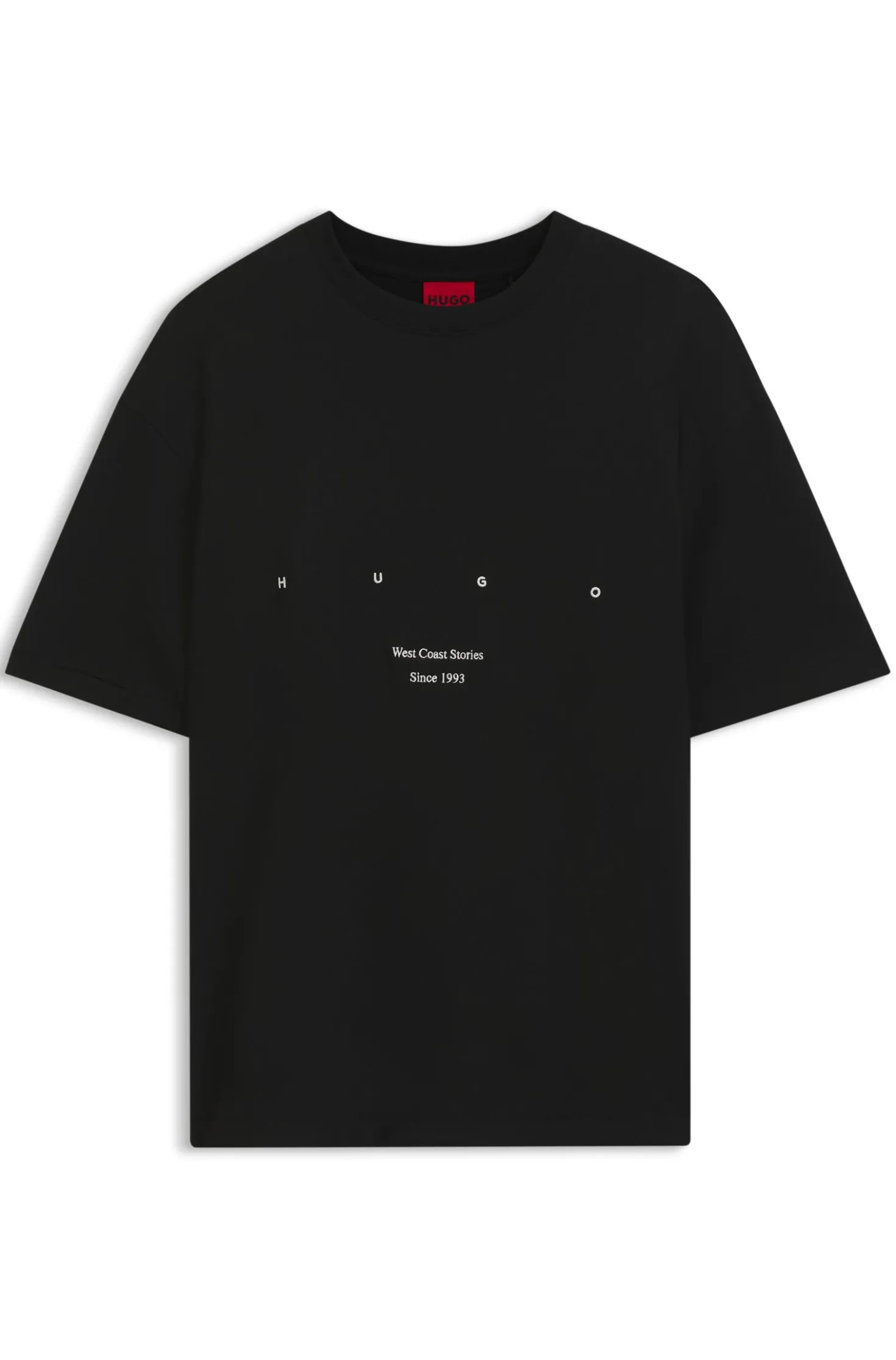 Cotton-jersey T-shirt with printed artwork