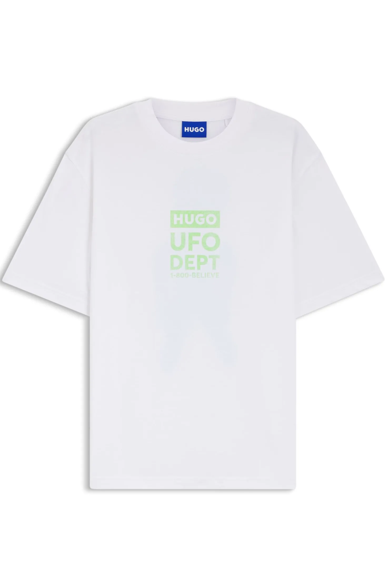 Cotton-jersey T-shirt with printed artwork