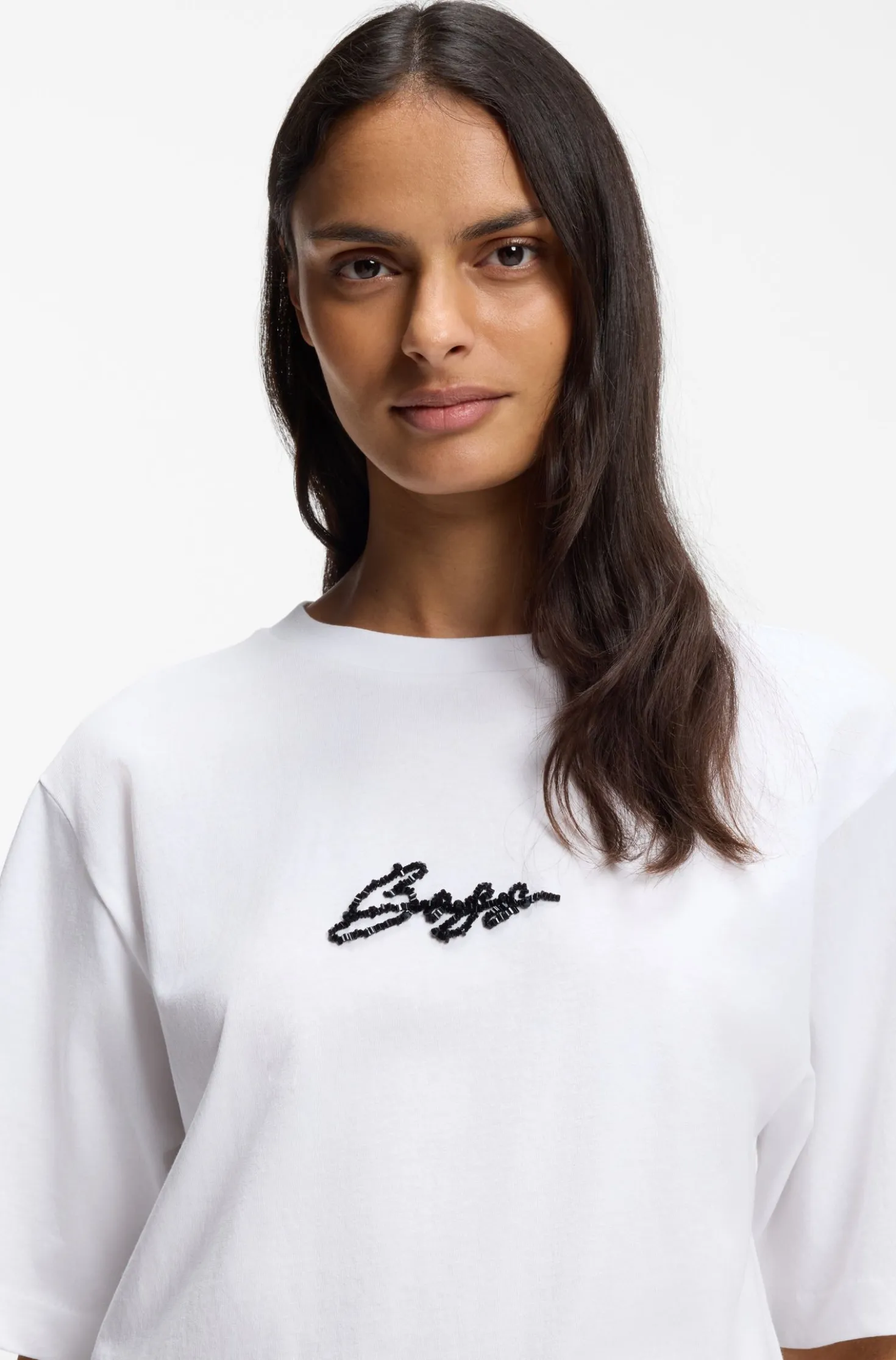Cotton-jersey T-shirt with printed artwork