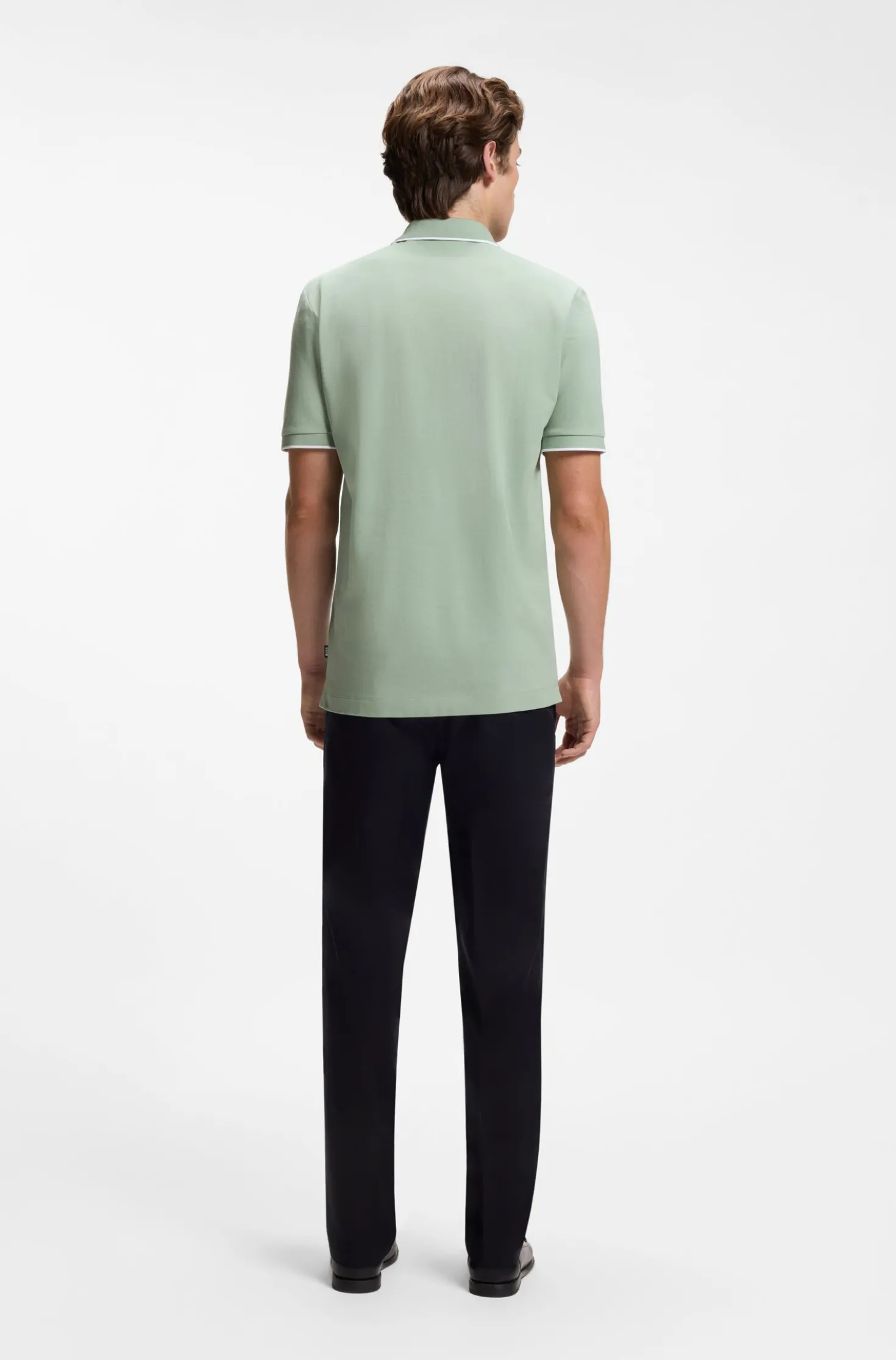 Cotton-piqué polo shirt with embroidered logo