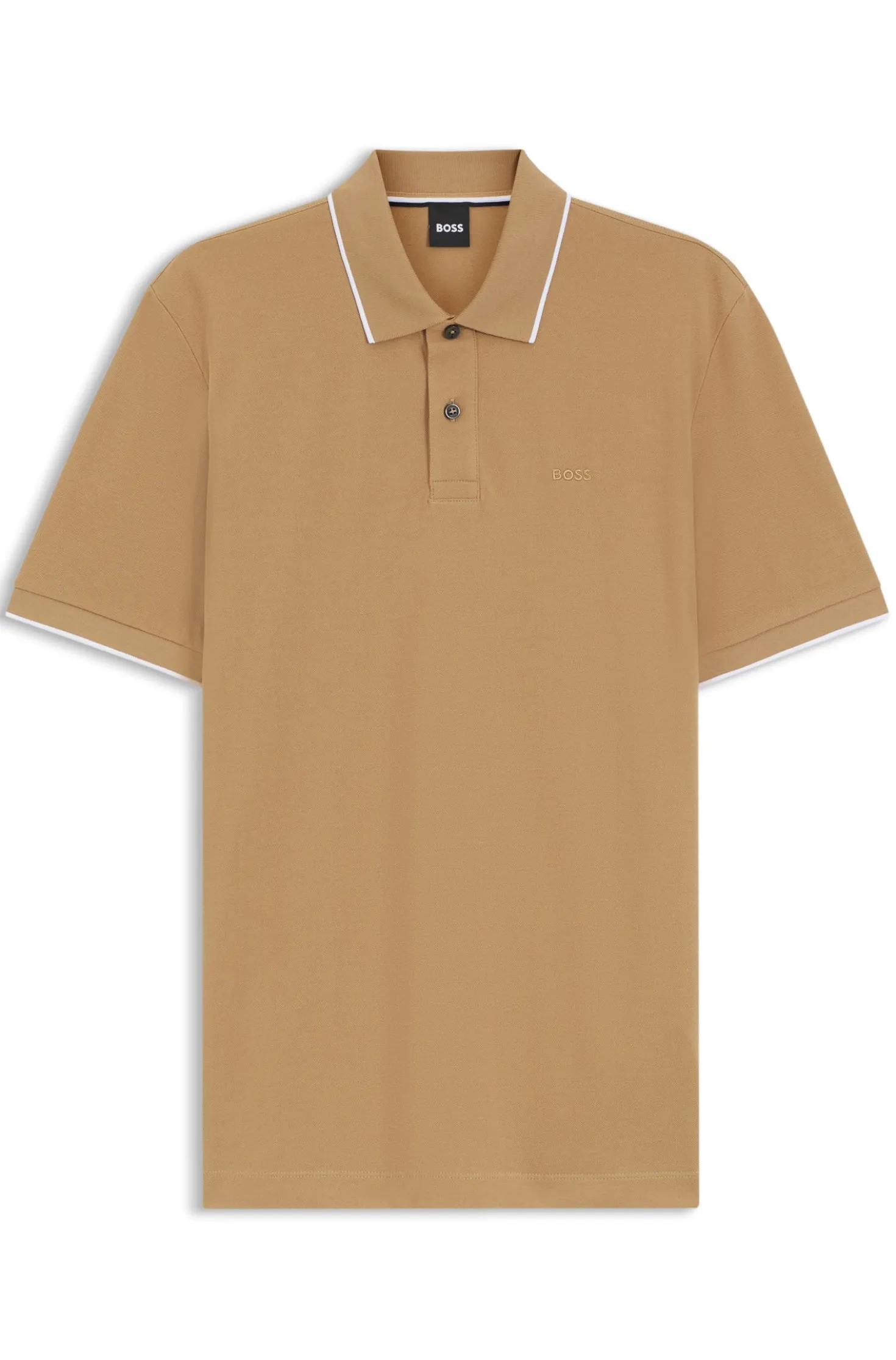 Cotton-piqué polo shirt with embroidered logo