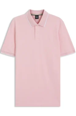 Cotton-piqué polo shirt with embroidered logo