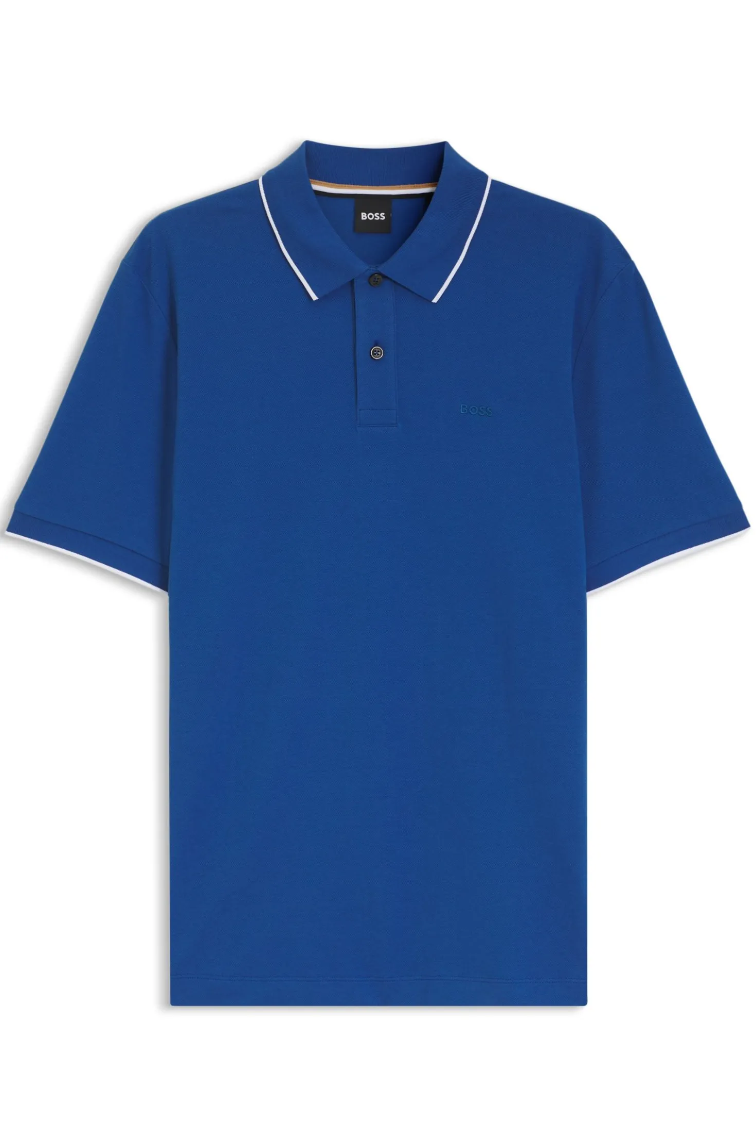 Cotton-piqué polo shirt with embroidered logo