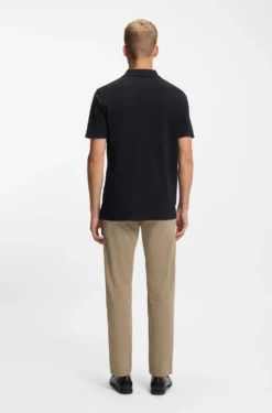 Cotton-piqué polo shirt with logo detail