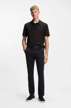 Cotton-piqué polo shirt with logo detail