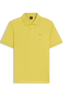 Cotton-piqué polo shirt with logo detail