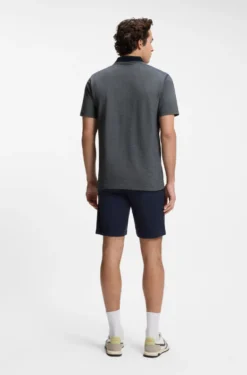 Cotton-piqué polo shirt with logo print