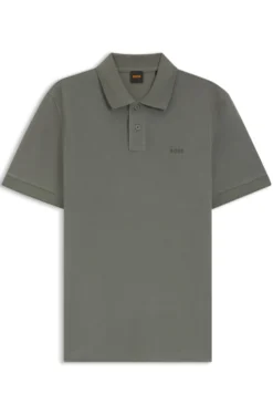 Cotton-piqué polo shirt with logo detail