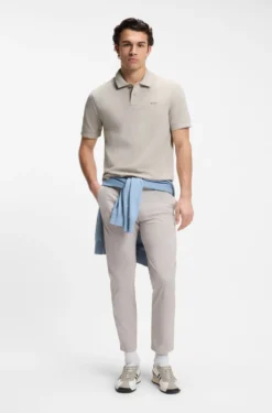 Cotton-piqué polo shirt with logo detail