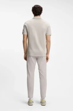 Cotton-piqué polo shirt with logo detail
