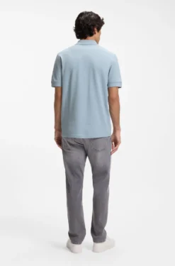 Cotton-piqué polo shirt with logo detail