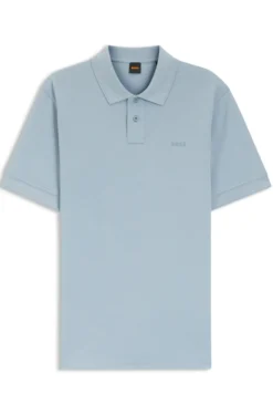 Cotton-piqué polo shirt with logo detail
