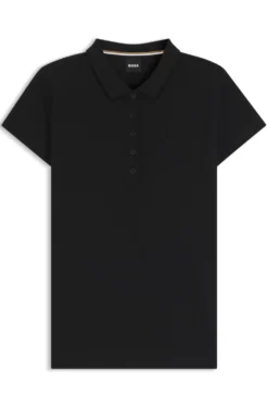 Cotton-piqué polo shirt with logo detail