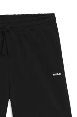Cotton-terry shorts with logo print
