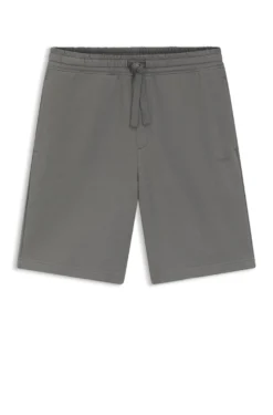 Cotton-terry shorts with logo print