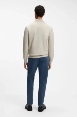 Cotton-terry sweatshirt with logo patch