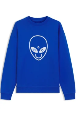 Cotton-terry sweatshirt with logo artwork