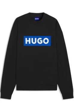 Cotton-terry sweatshirt with logo print