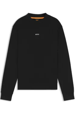 Cotton-terry sweatshirt with logo print