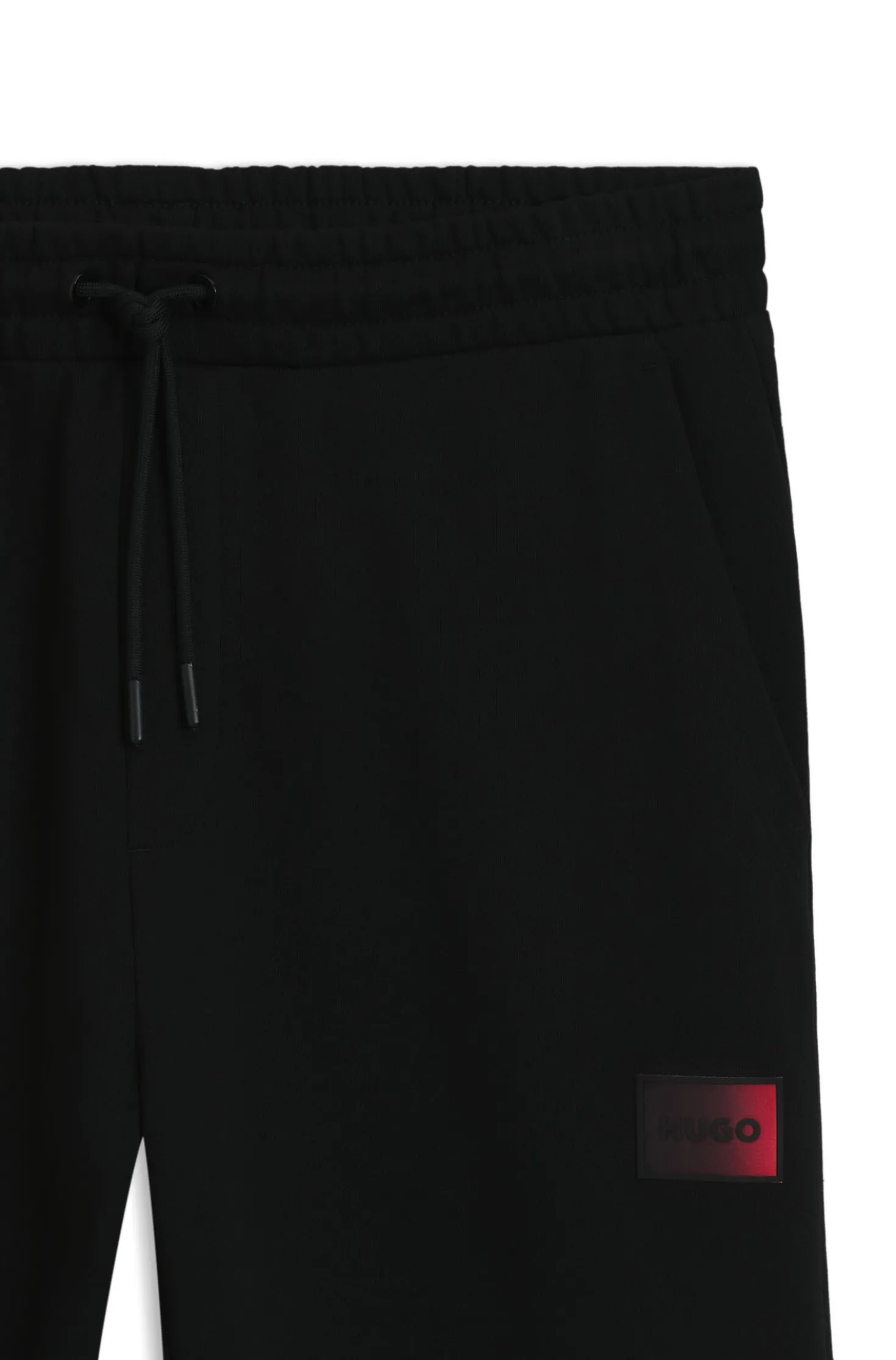 Cotton-terry tracksuit bottoms with gradient logo