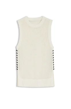 Cotton top with mesh structure