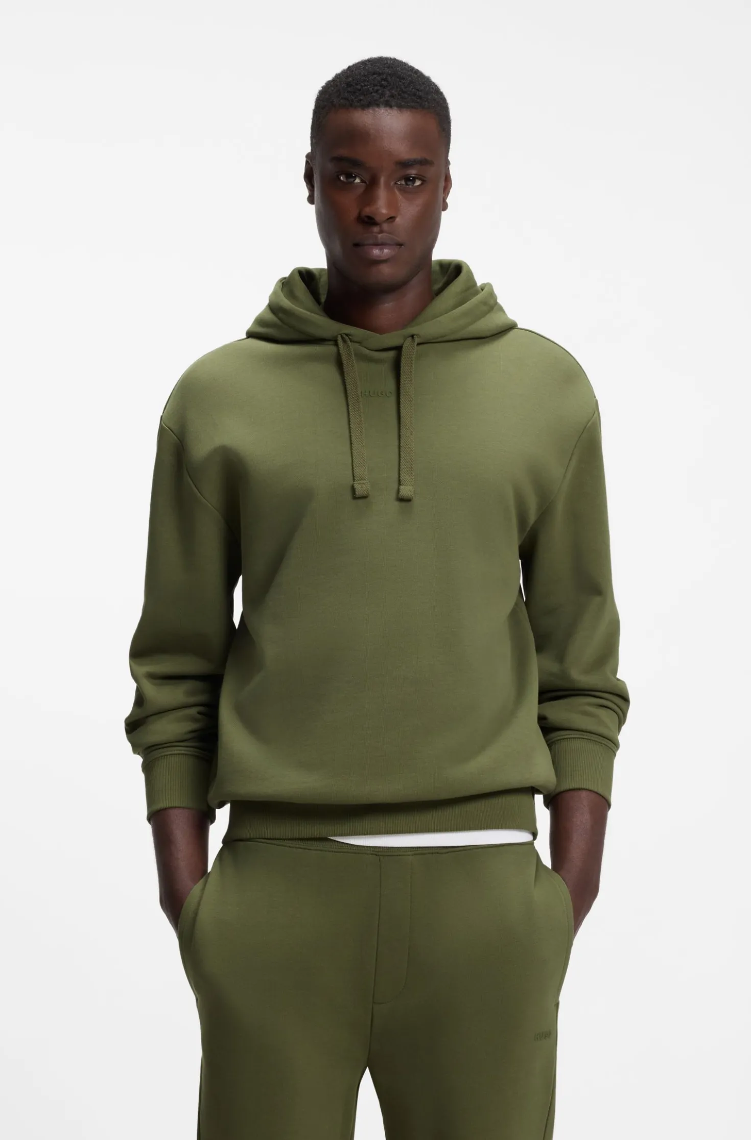 Cotton tracksuit set in a relaxed fit with logo