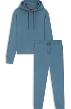Cotton tracksuit set in a relaxed fit with logo