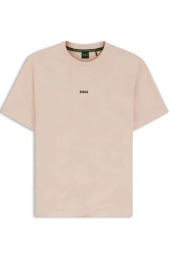 Cotton T-shirt with 3D-jacquard pattern