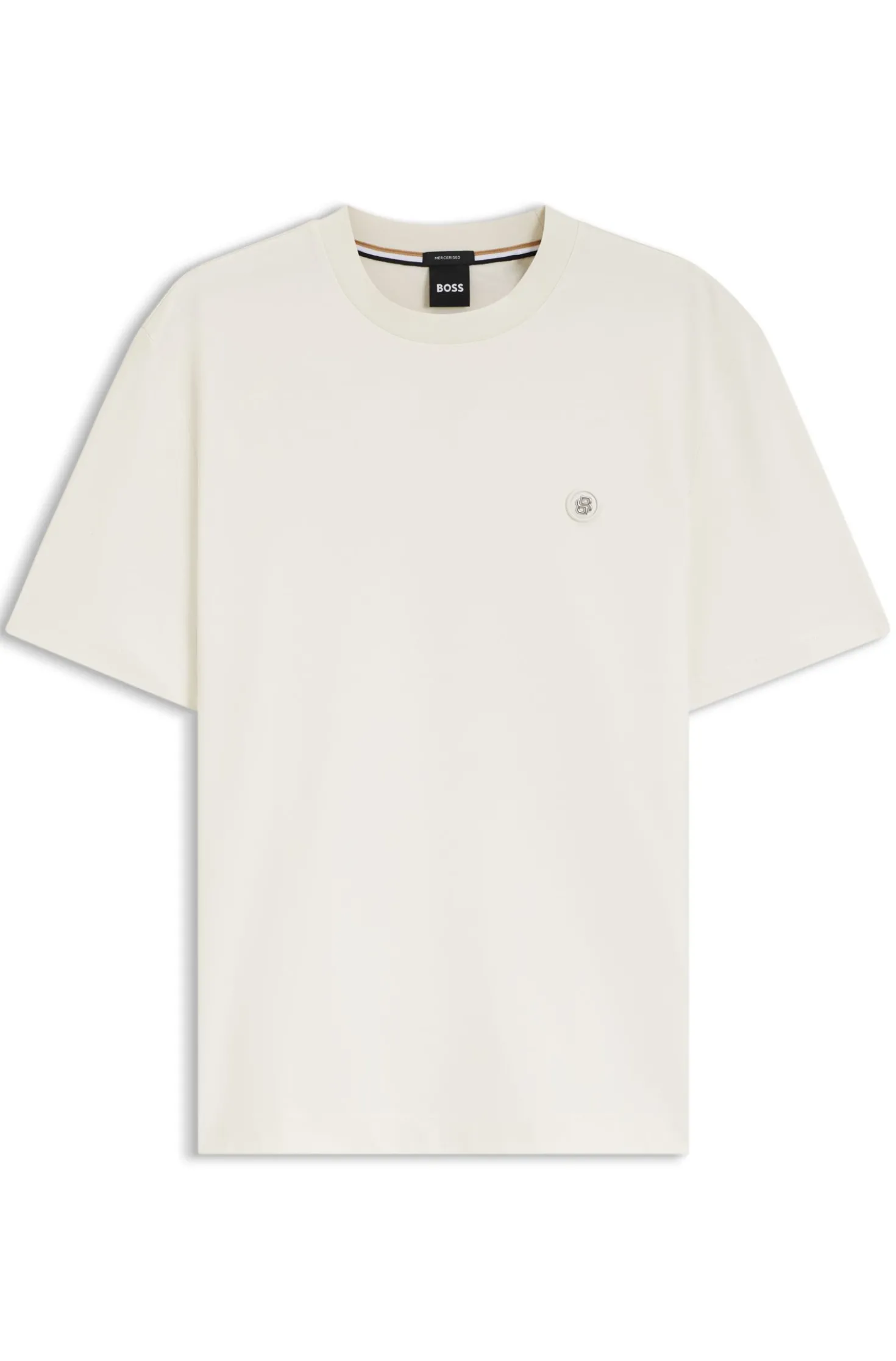 Cotton T-shirt with Double-B-monogram badge