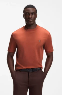 Cotton T-shirt with Double-B-monogram badge